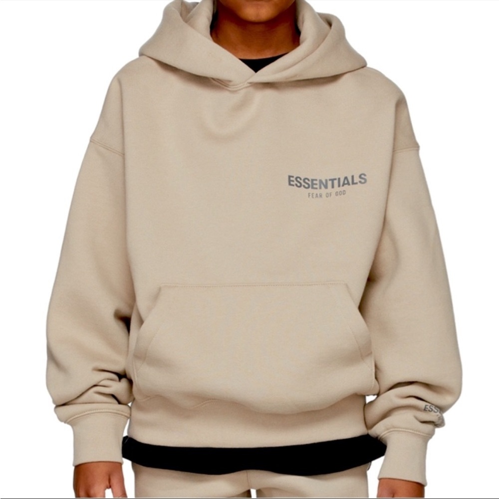 Fear of God Essentials Tan Hoodie - Picture 2 of 8
